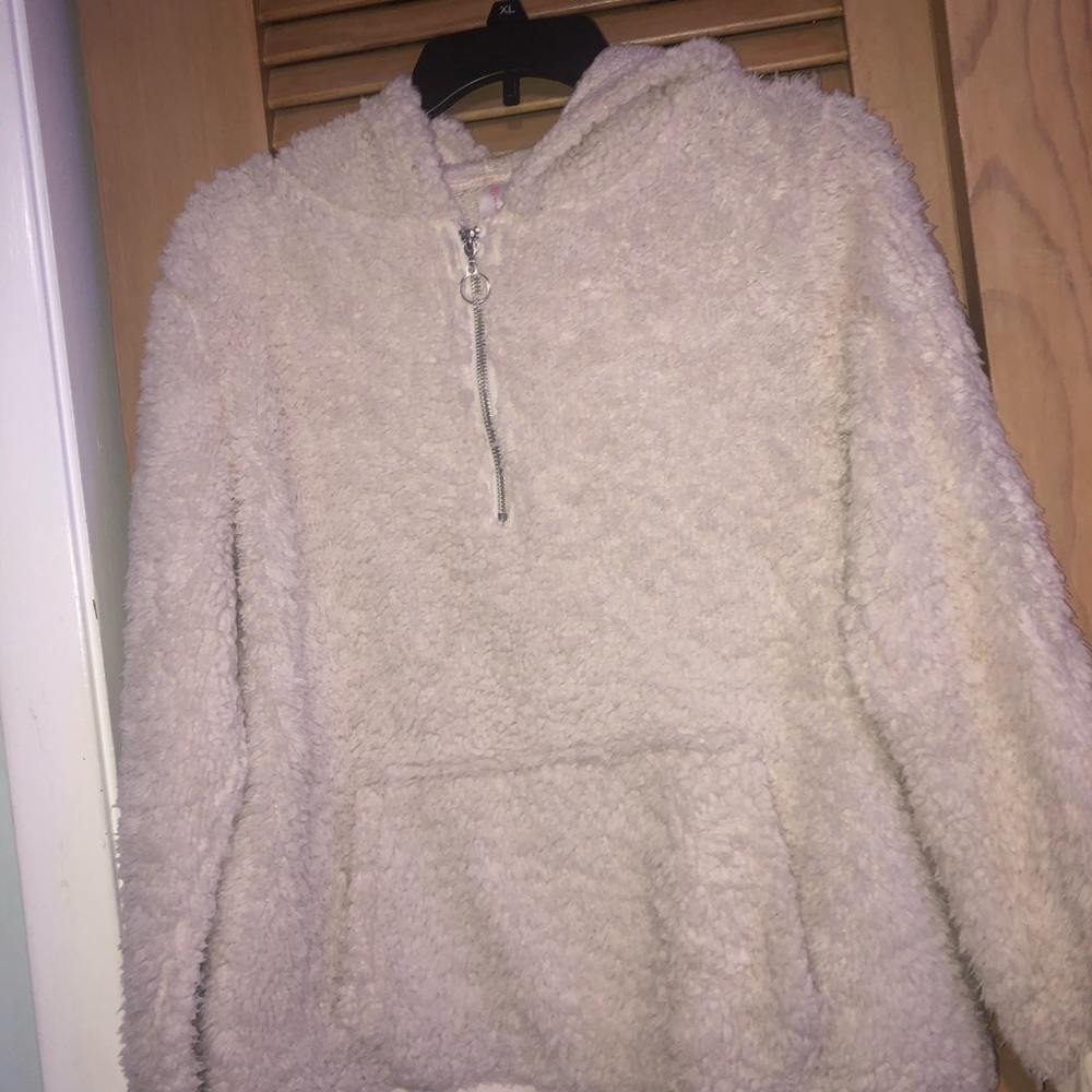 Soft Quarter Zip Hooded Sherpa